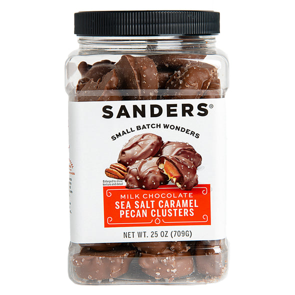 Milk Chocolate Sea Salt Caramel Pecan Clusters Tub