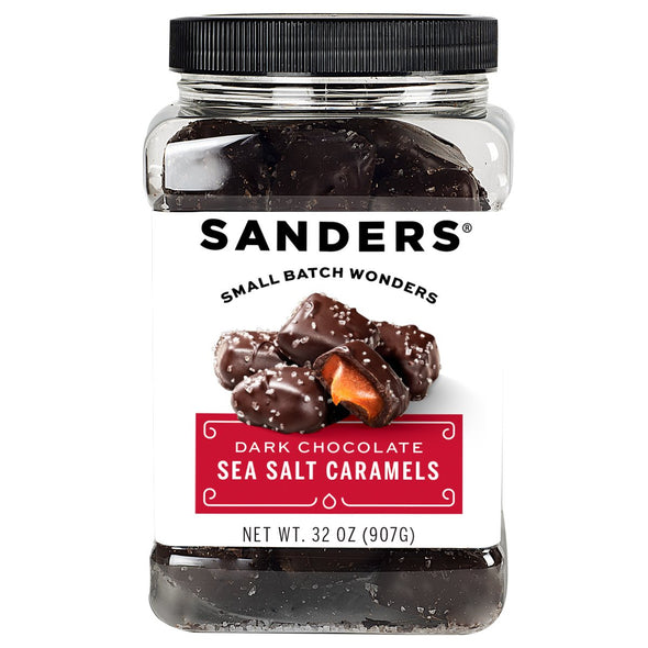 Original Dark Chocolate Sea Salt Caramels Tub package front