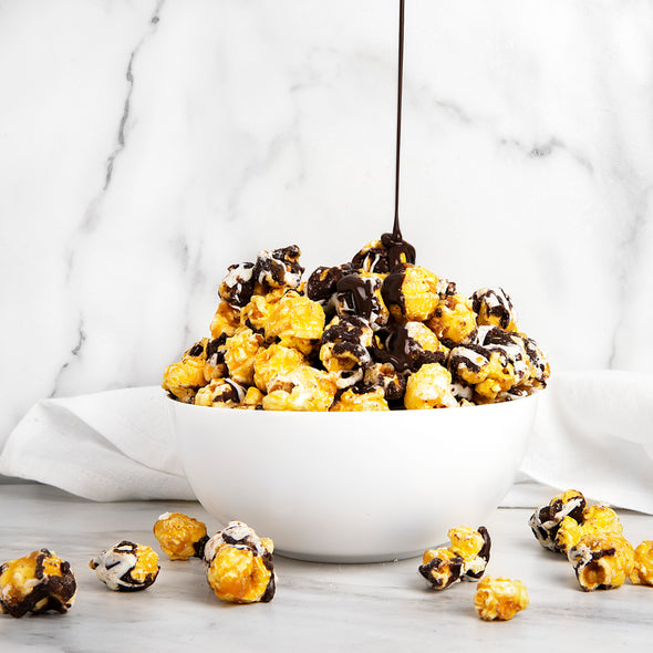 Double Chocolaty Drizzle Gourmet Popcorn