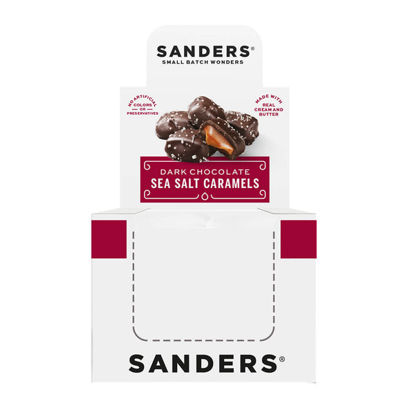 Dark Chocolate Sea Salt Caramels 3-Piece (Pack of 8)